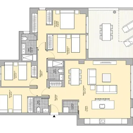 Appartement Amazing 4 Bedroom With Pools + Gym - Rdr269 *